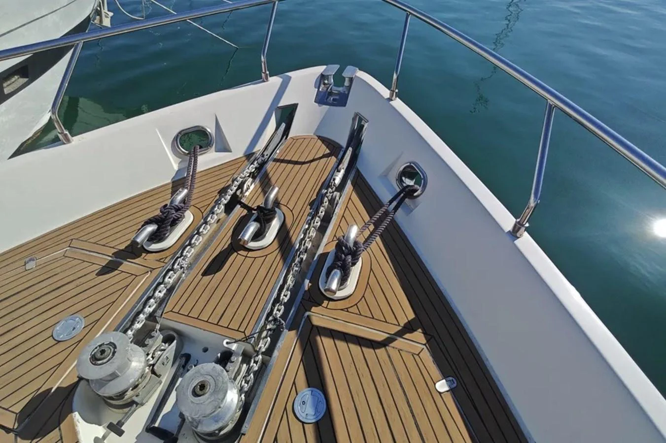 a wooden boat on the water aboard HINXXLVI02 Yacht for Sale