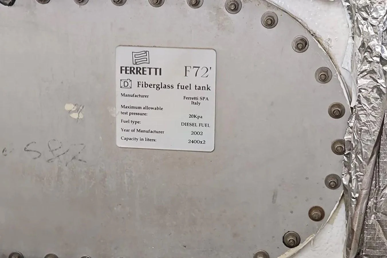 text, letter aboard HINXXLVI02 Yacht for Sale