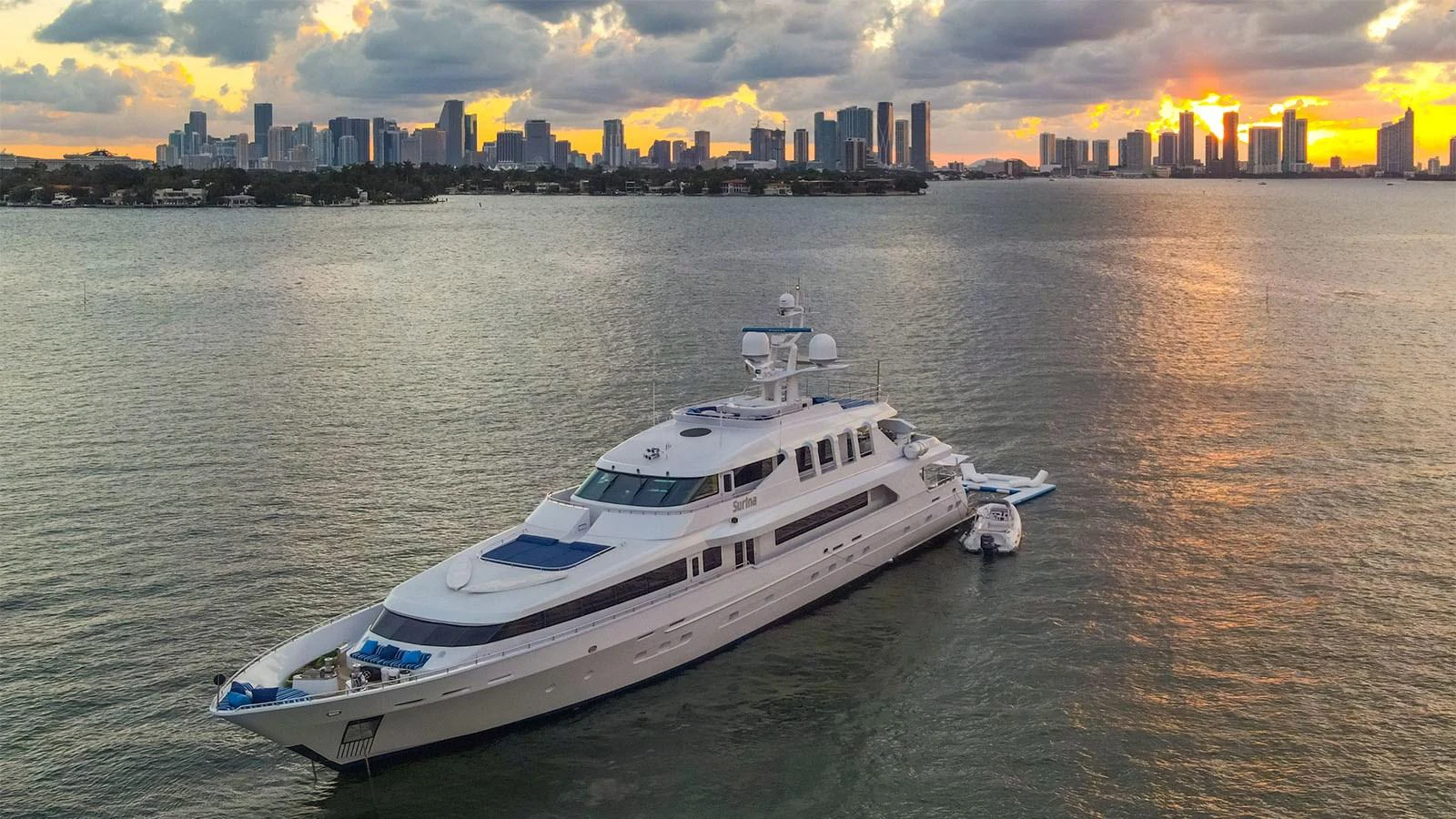 a boat on the water aboard SURINA Yacht for Sale