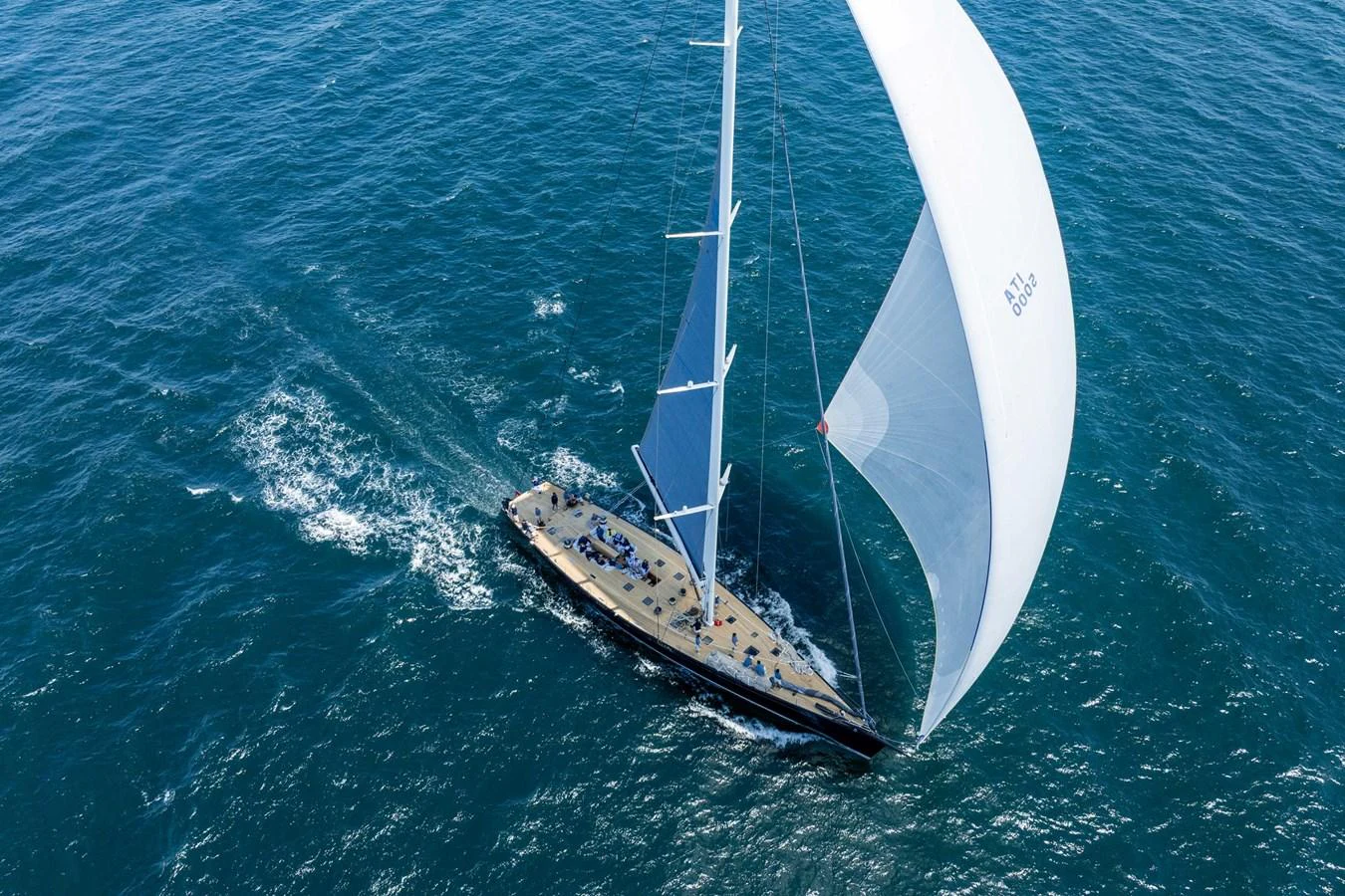 a sailboat in the water aboard GREEN EYES Yacht for Sale