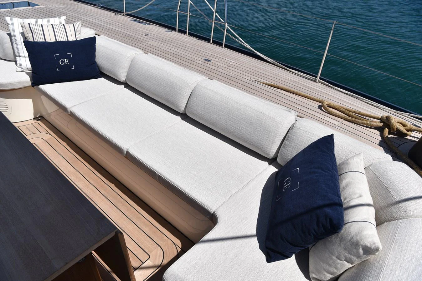 a boat on the water aboard GREEN EYES Yacht for Sale
