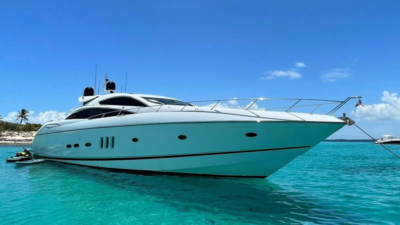a white yacht in the water aboard GBXSK03391E506 Yacht for Sale