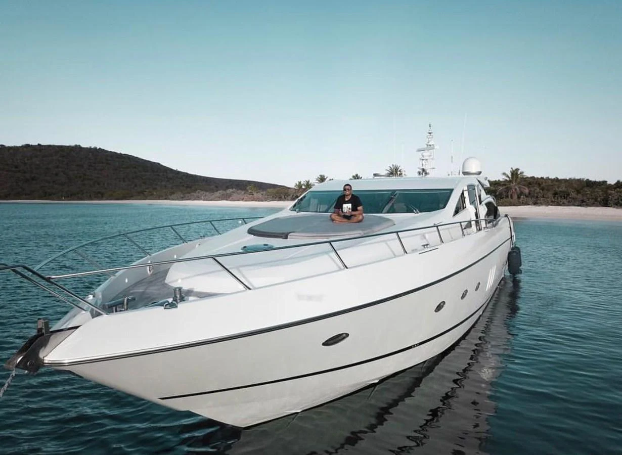 a boat on the water aboard GBXSK03391E506 Yacht for Sale