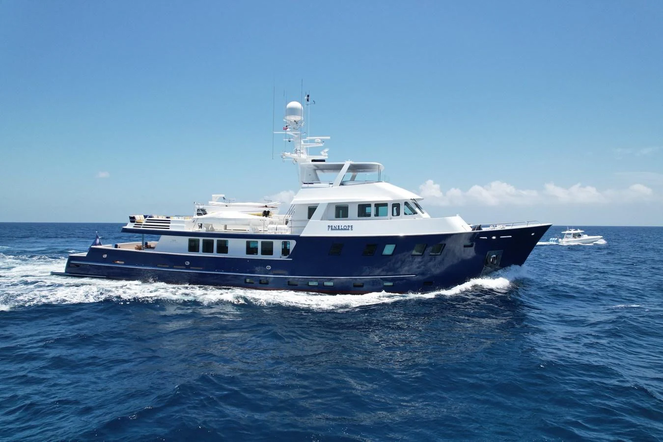 a boat on the water aboard STAMPEDE Yacht for Sale