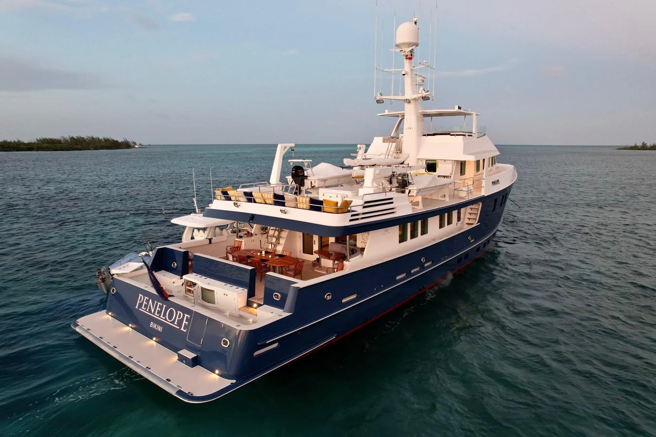 a boat on the water aboard STAMPEDE Yacht for Sale
