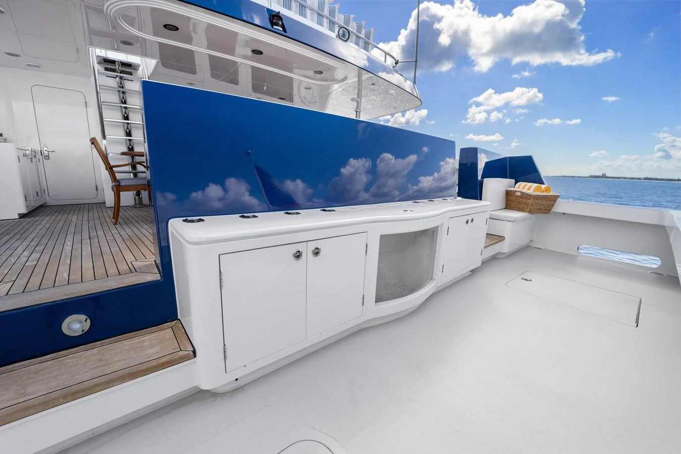 a boat on the water aboard STAMPEDE Yacht for Sale