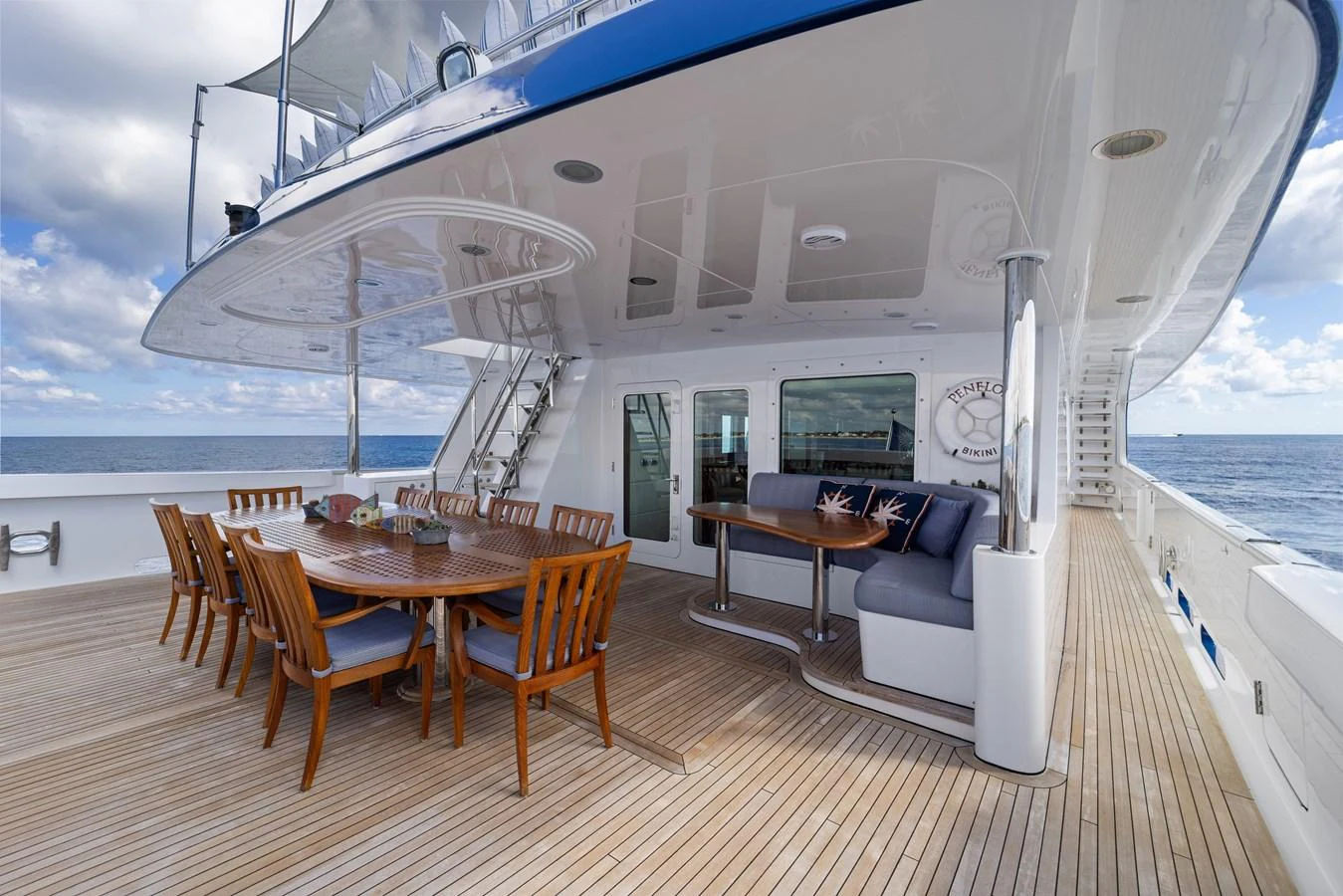 a boat on the water aboard STAMPEDE Yacht for Sale