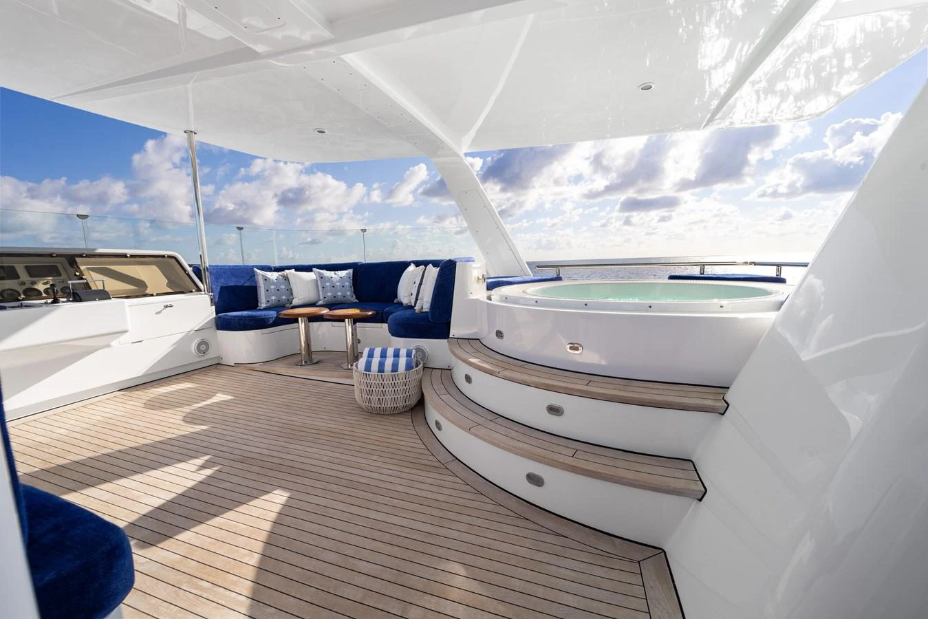a boat on the water aboard STAMPEDE Yacht for Sale