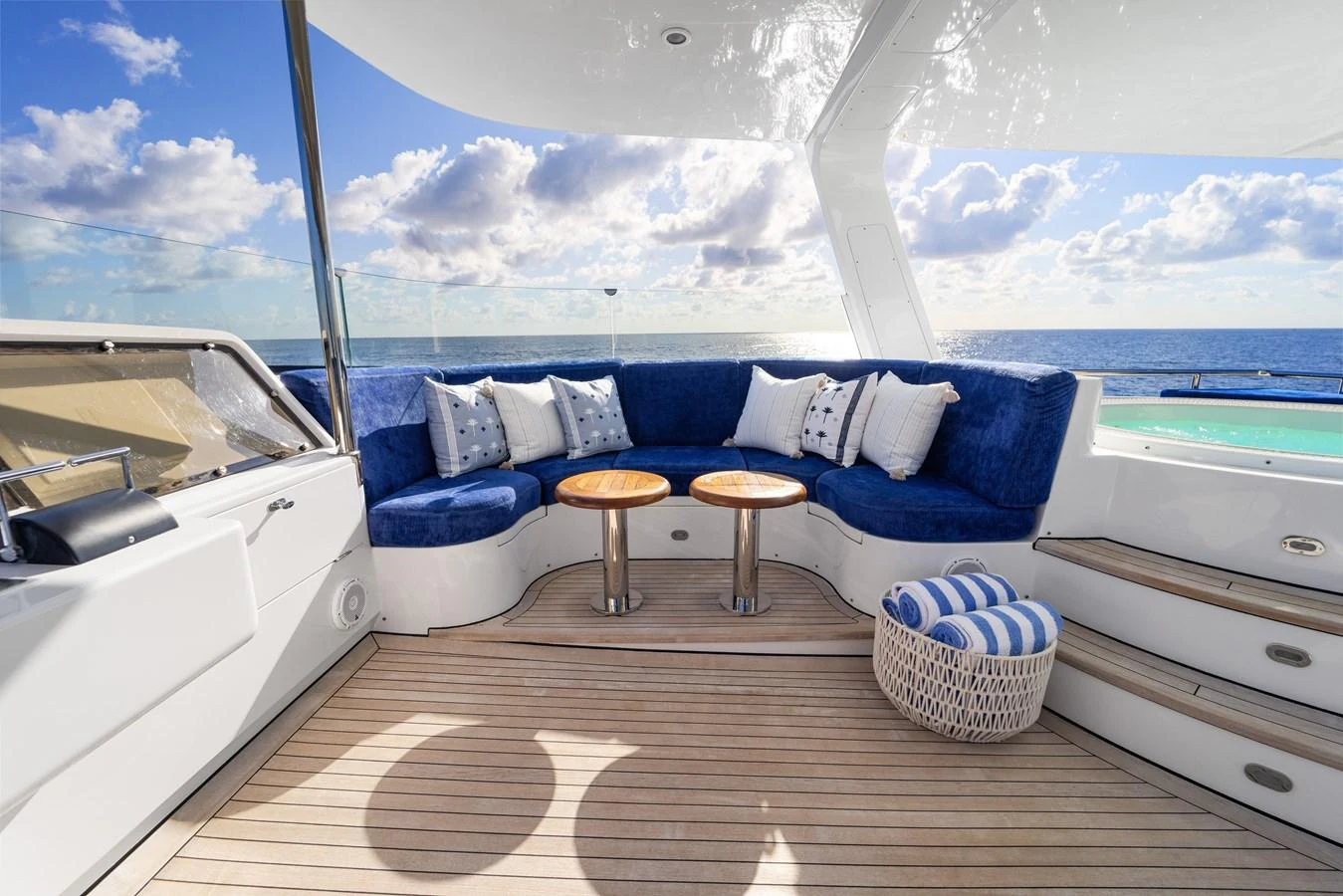 a boat on the water aboard STAMPEDE Yacht for Sale