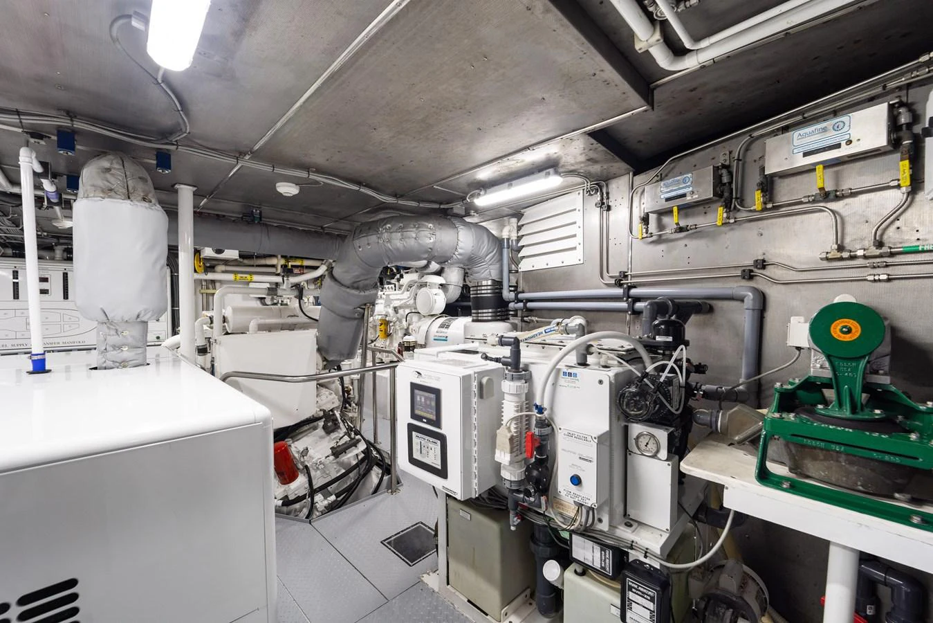 a room with machinery aboard STAMPEDE Yacht for Sale