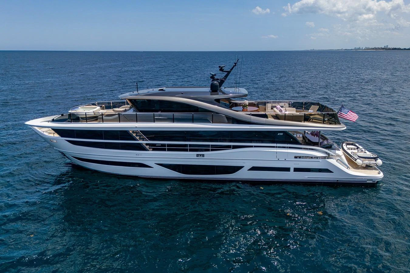 a boat on the water aboard SPLASH Yacht for Sale
