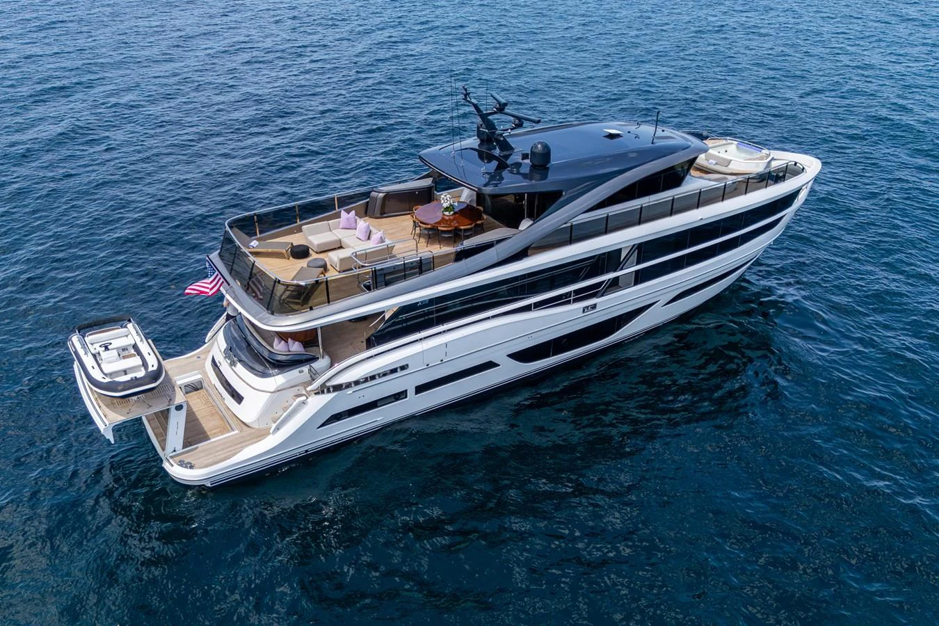 a boat on the water aboard SPLASH Yacht for Sale