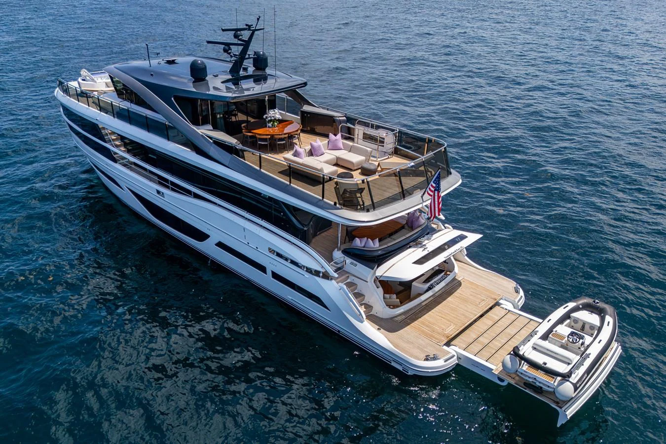 a boat on the water aboard SPLASH Yacht for Sale