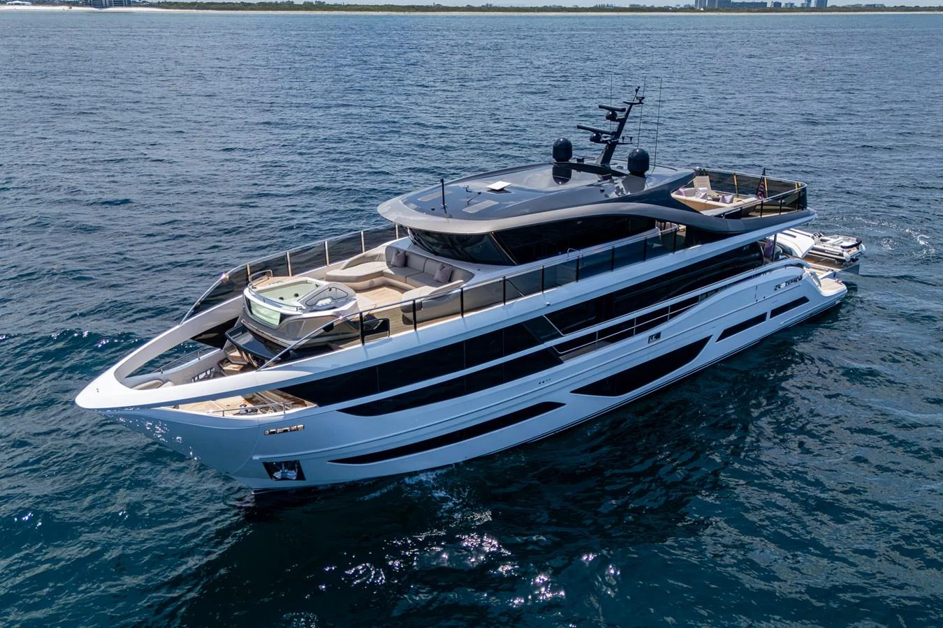 a boat on the water aboard SPLASH Yacht for Sale