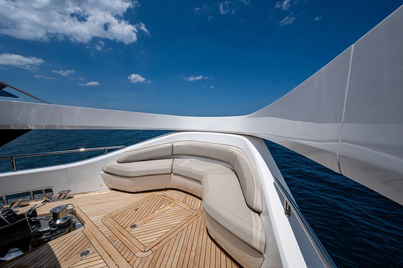 a boat on the water aboard SPLASH Yacht for Sale