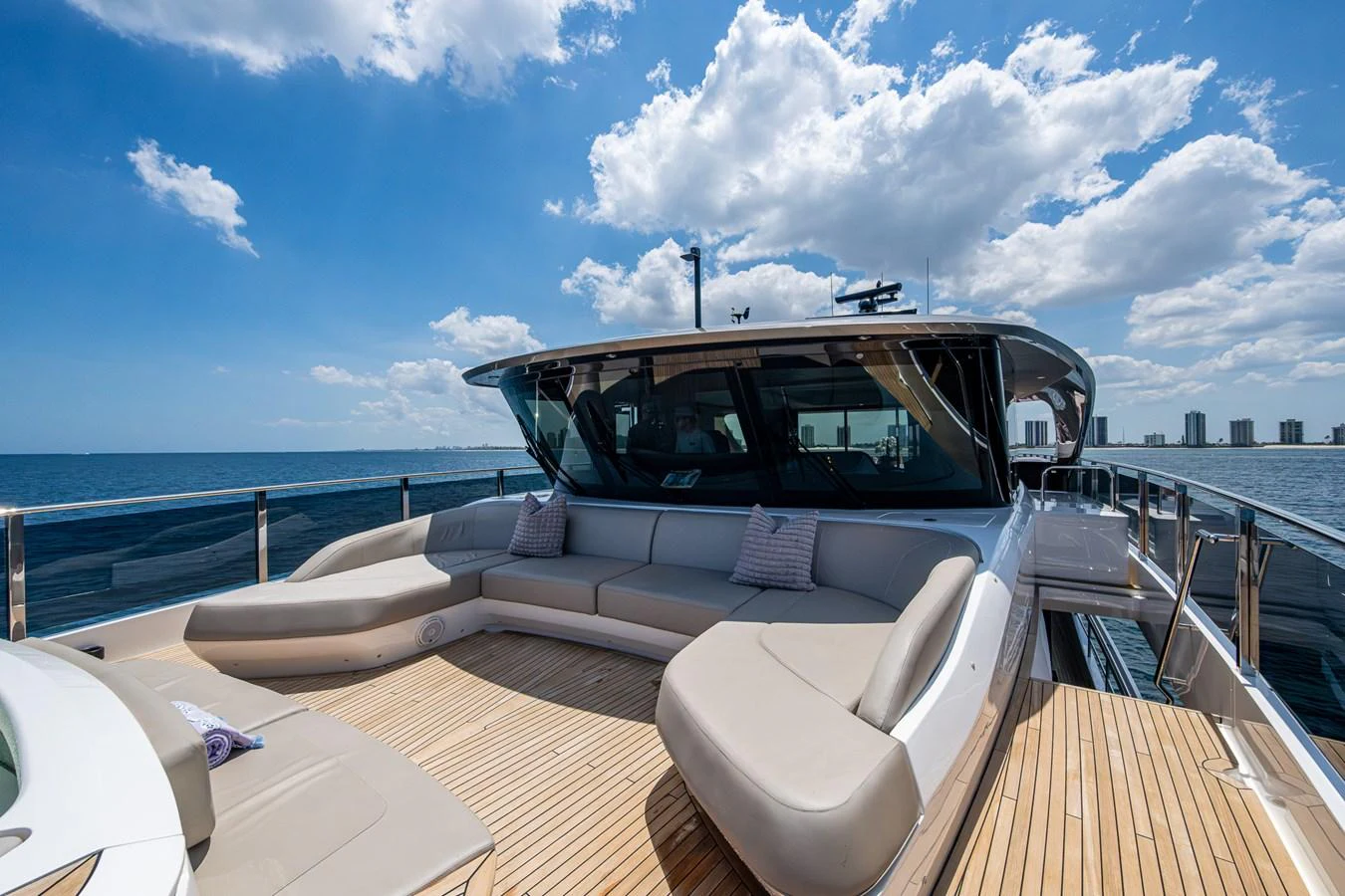 a boat on the water aboard SPLASH Yacht for Sale