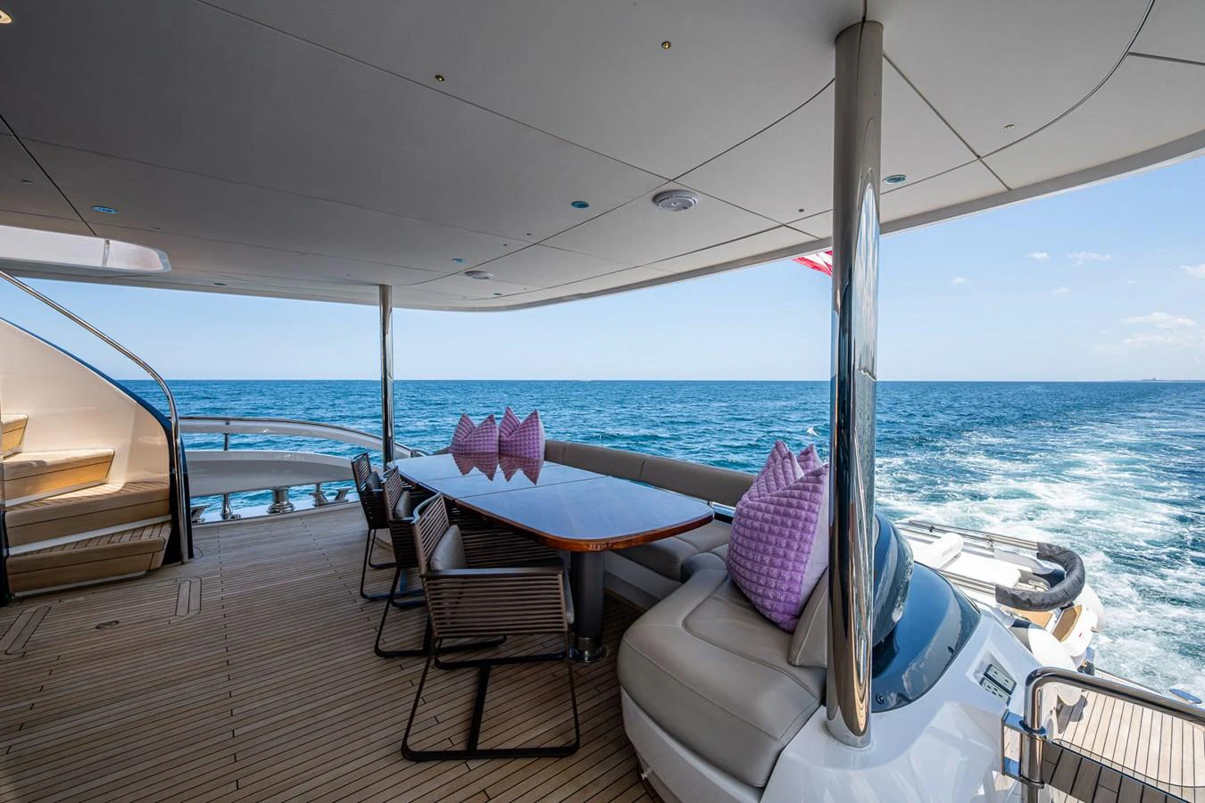 a boat on the water aboard SPLASH Yacht for Sale