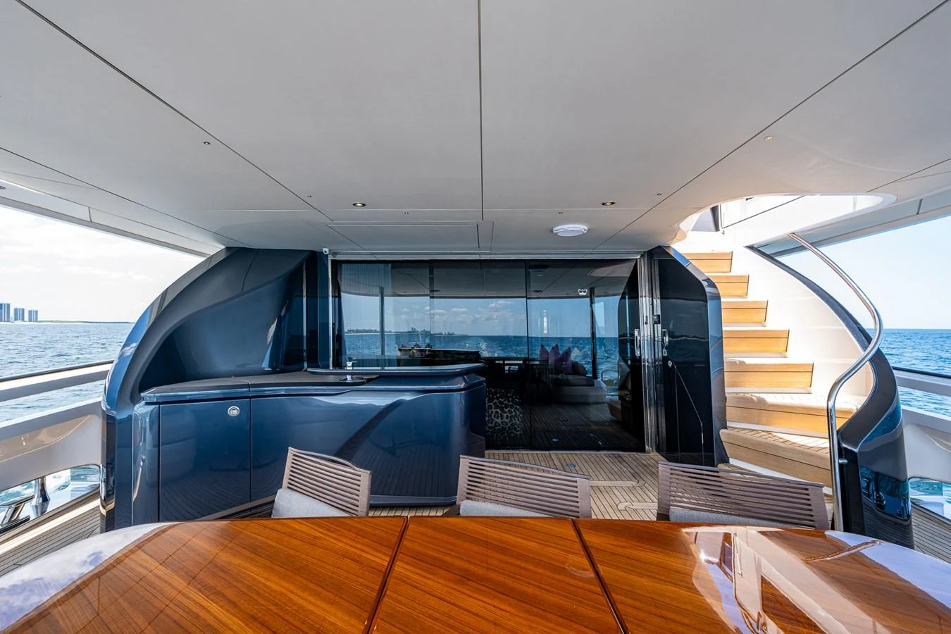 inside of a boat aboard SPLASH Yacht for Sale