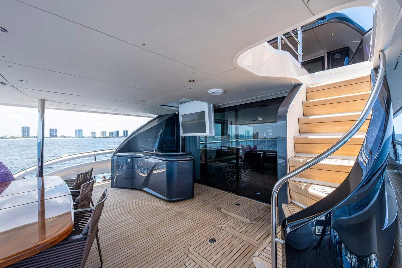 inside of a boat aboard SPLASH Yacht for Sale