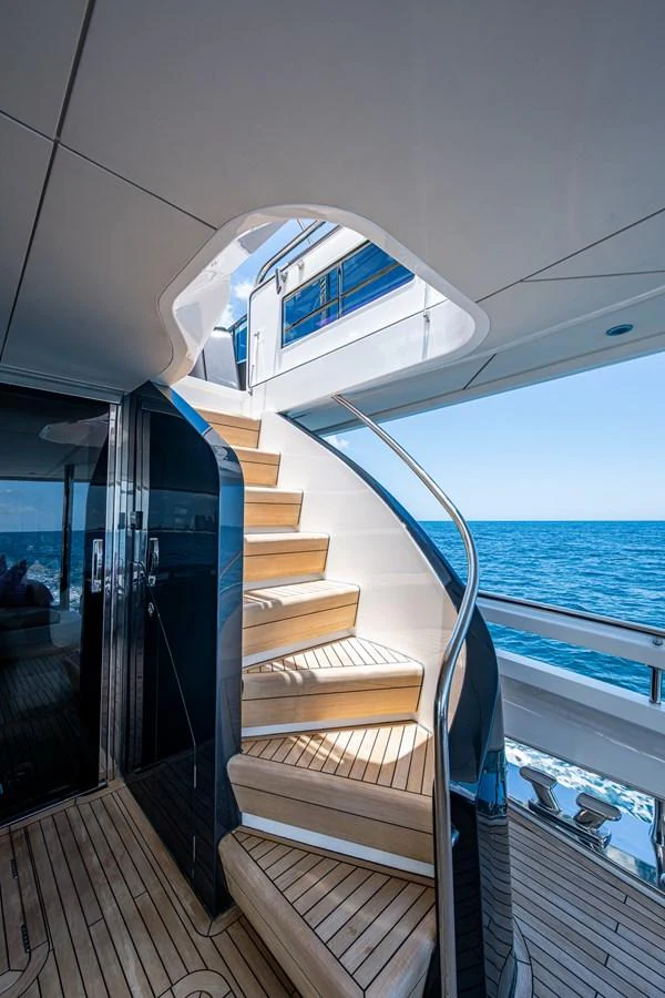 a boat with a door open aboard SPLASH Yacht for Sale