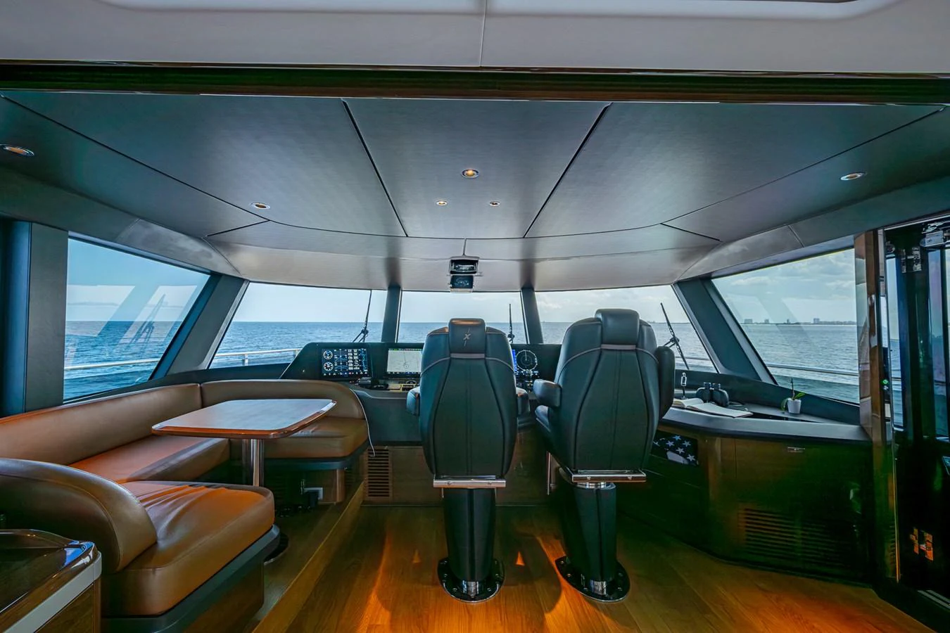 inside of a vehicle aboard SPLASH Yacht for Sale