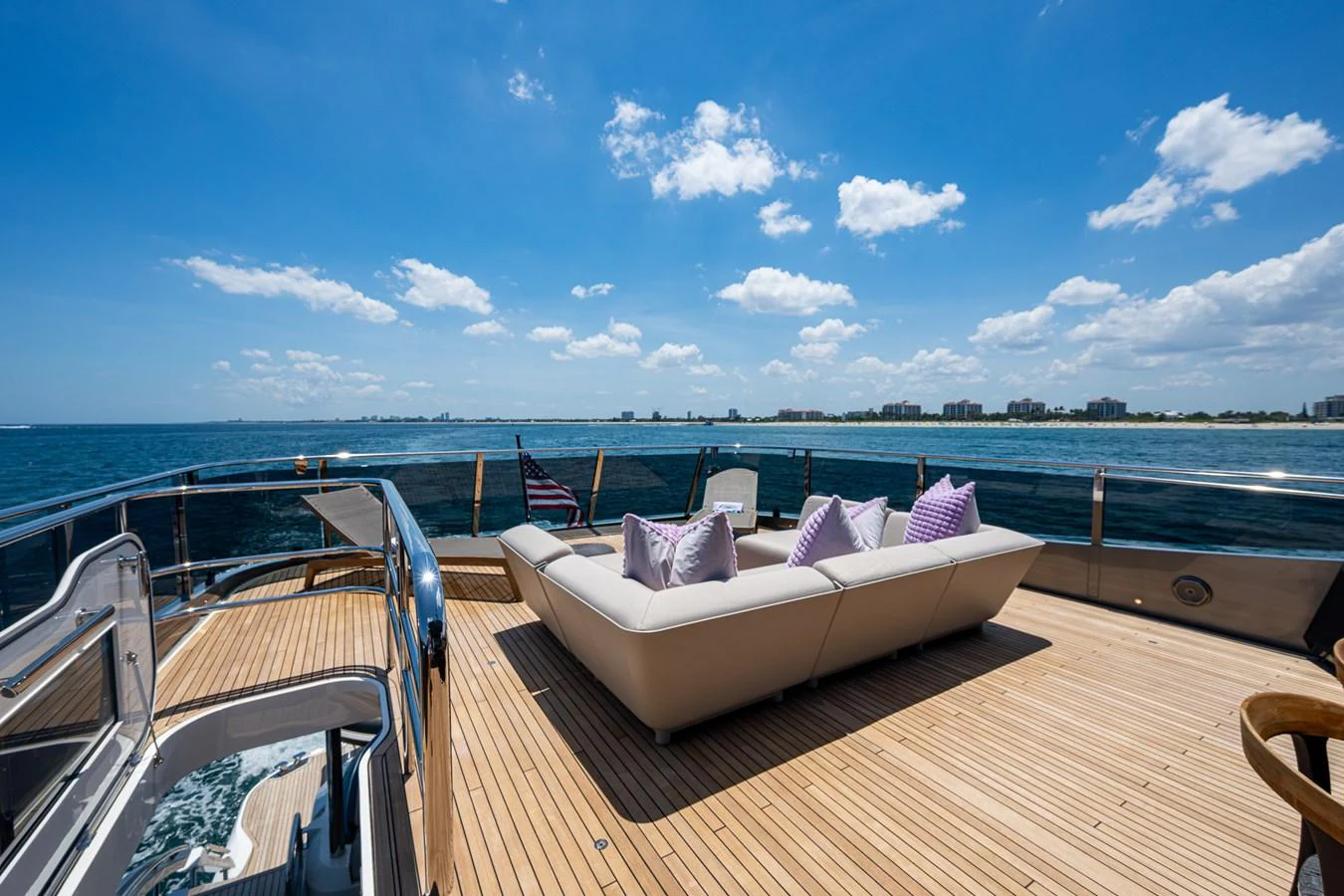 a boat on the water aboard SPLASH Yacht for Sale