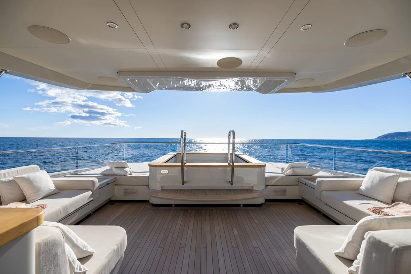 a boat on a deck aboard STELLAMAR Yacht for Sale