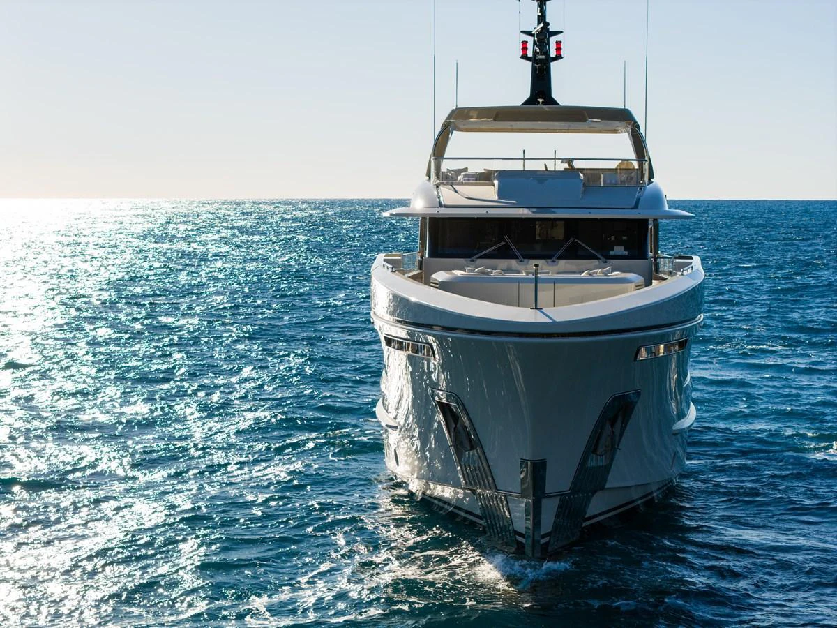 a boat in the water aboard STELLAMAR Yacht for Sale