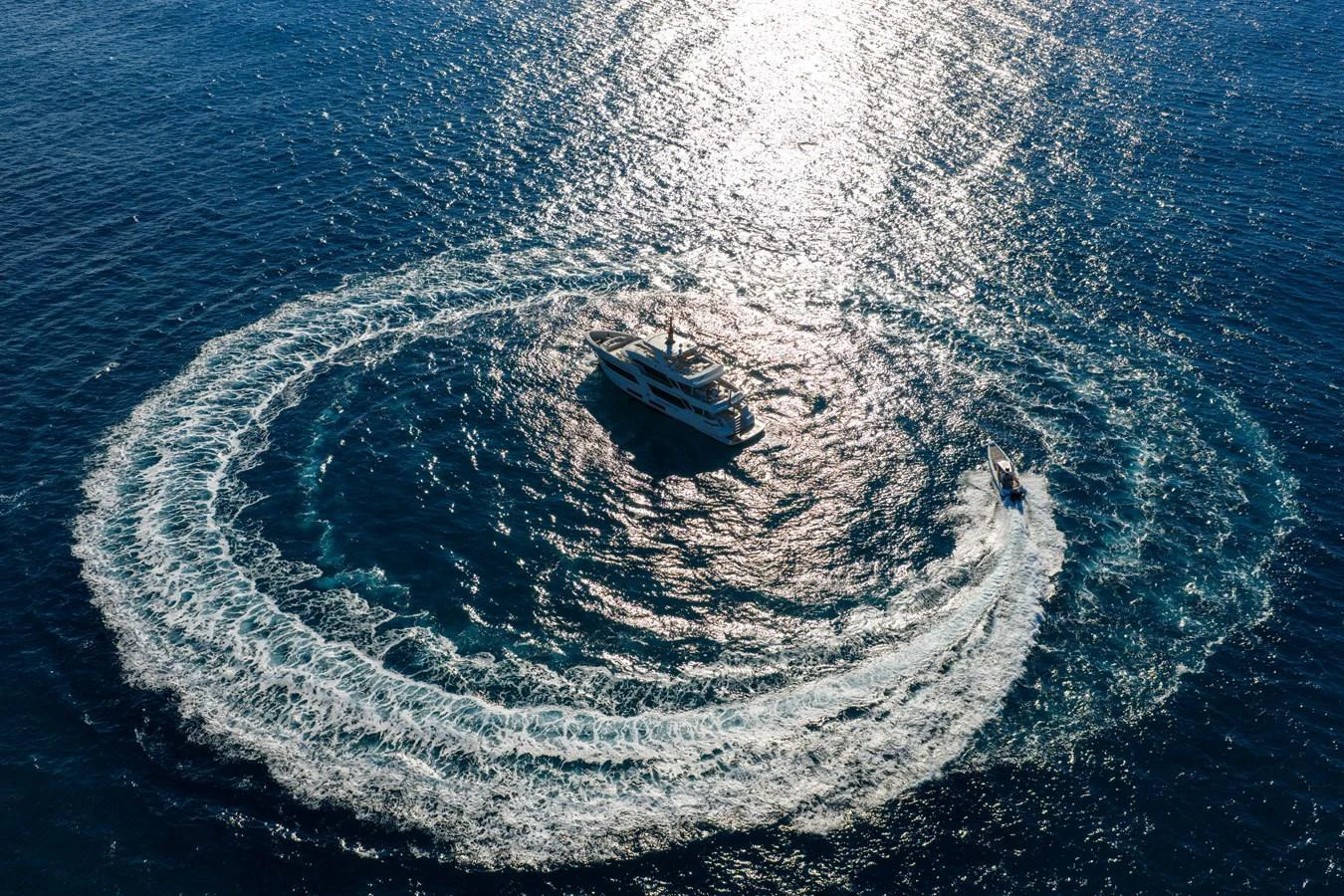 a boat in the water aboard STELLAMAR Yacht for Sale