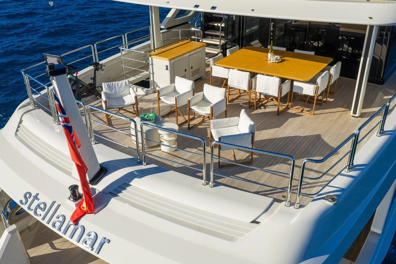 a boat on the water aboard STELLAMAR Yacht for Sale