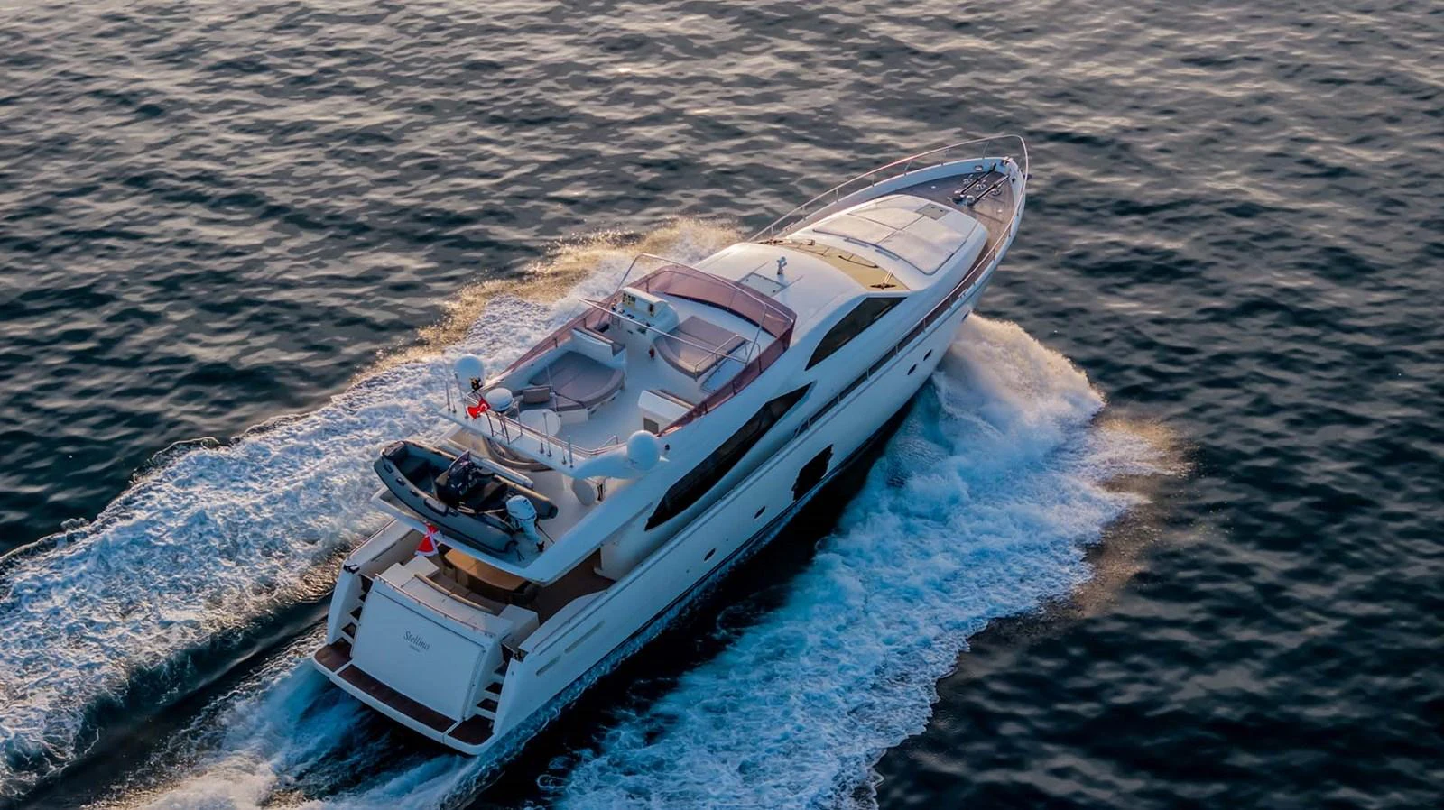 a boat on the water aboard STELLINA Yacht for Sale