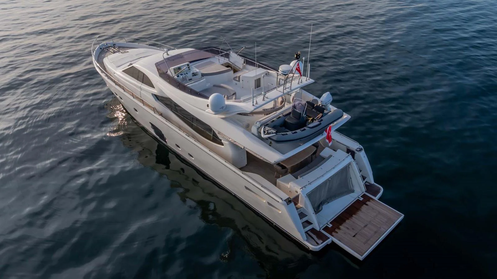 a boat in the water aboard STELLINA Yacht for Sale