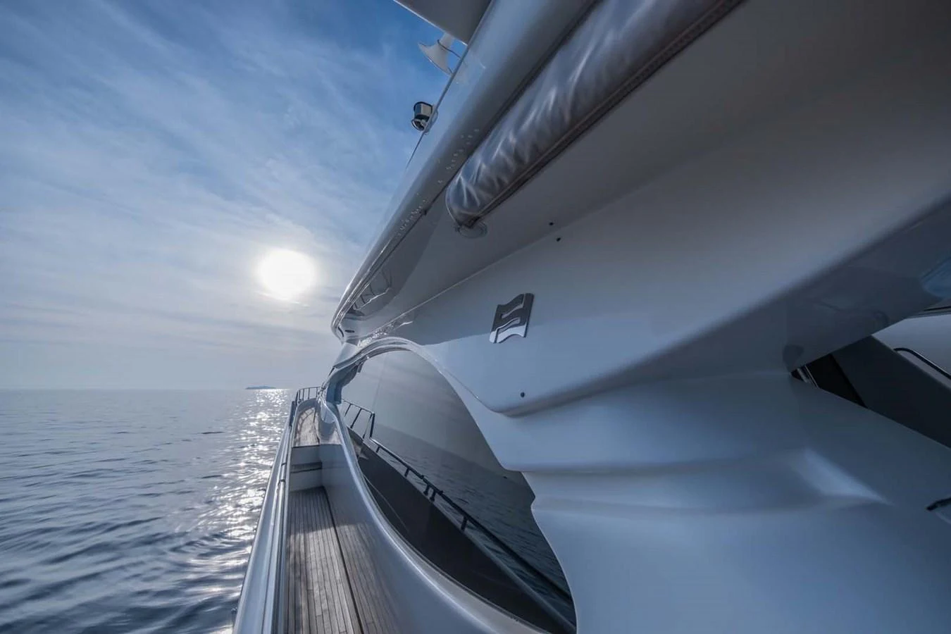 the front of a boat aboard STELLINA Yacht for Sale
