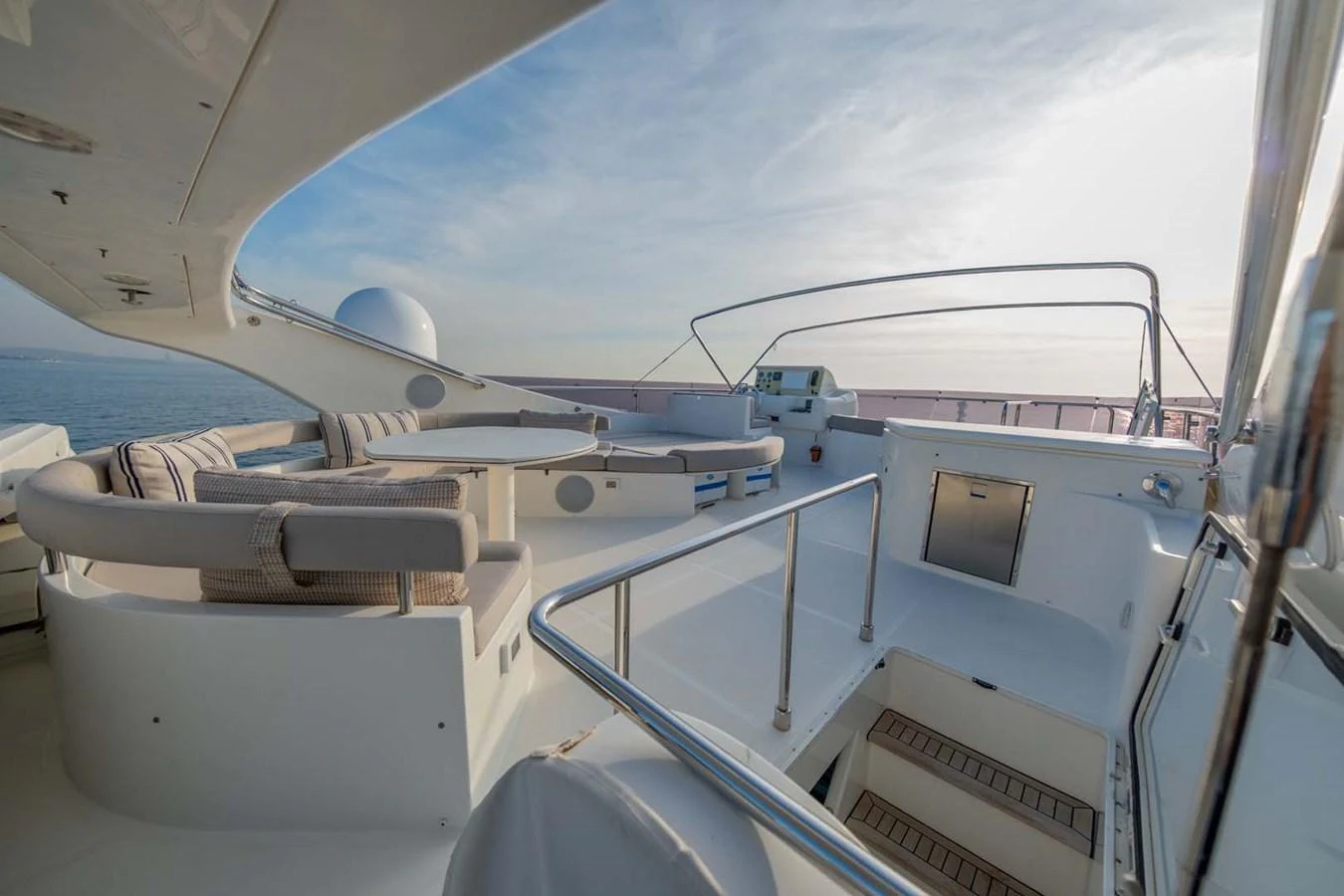 the cockpit of a plane aboard STELLINA Yacht for Sale