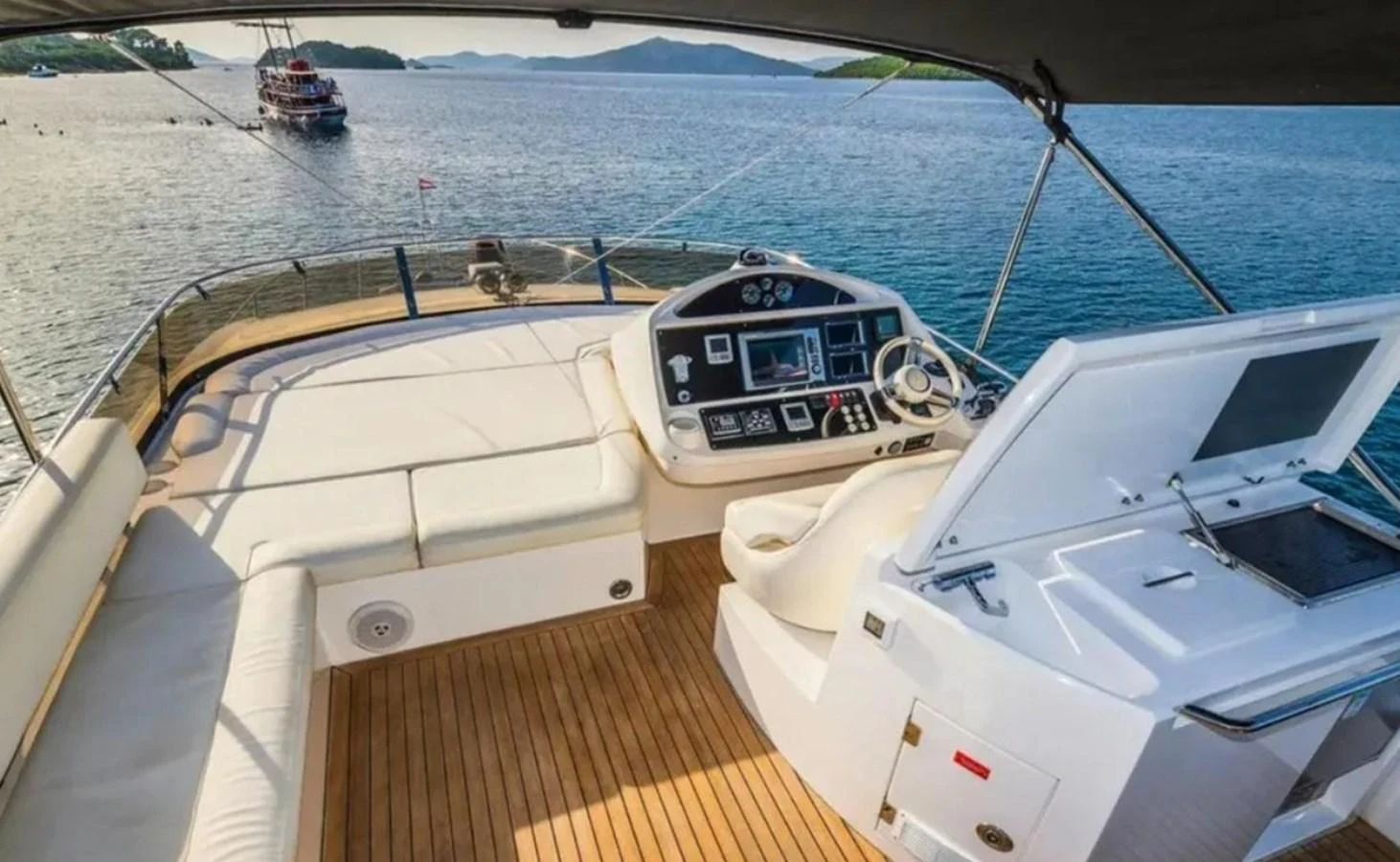 a boat on the water aboard 2 DRUNK Yacht for Sale