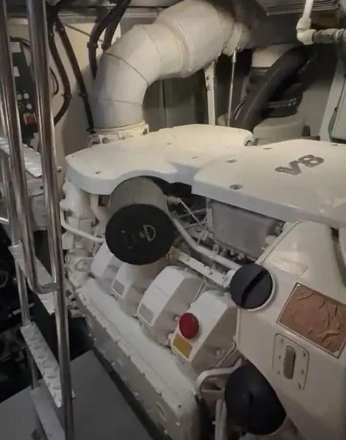 a machine with a large piece of equipment on it aboard 2 DRUNK Yacht for Sale