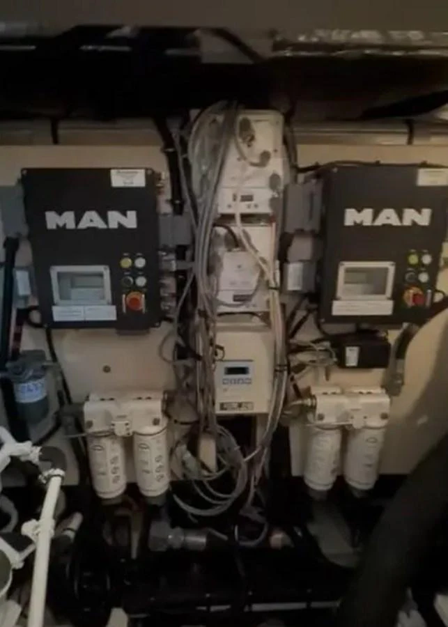 a machine with wires aboard 2 DRUNK Yacht for Sale