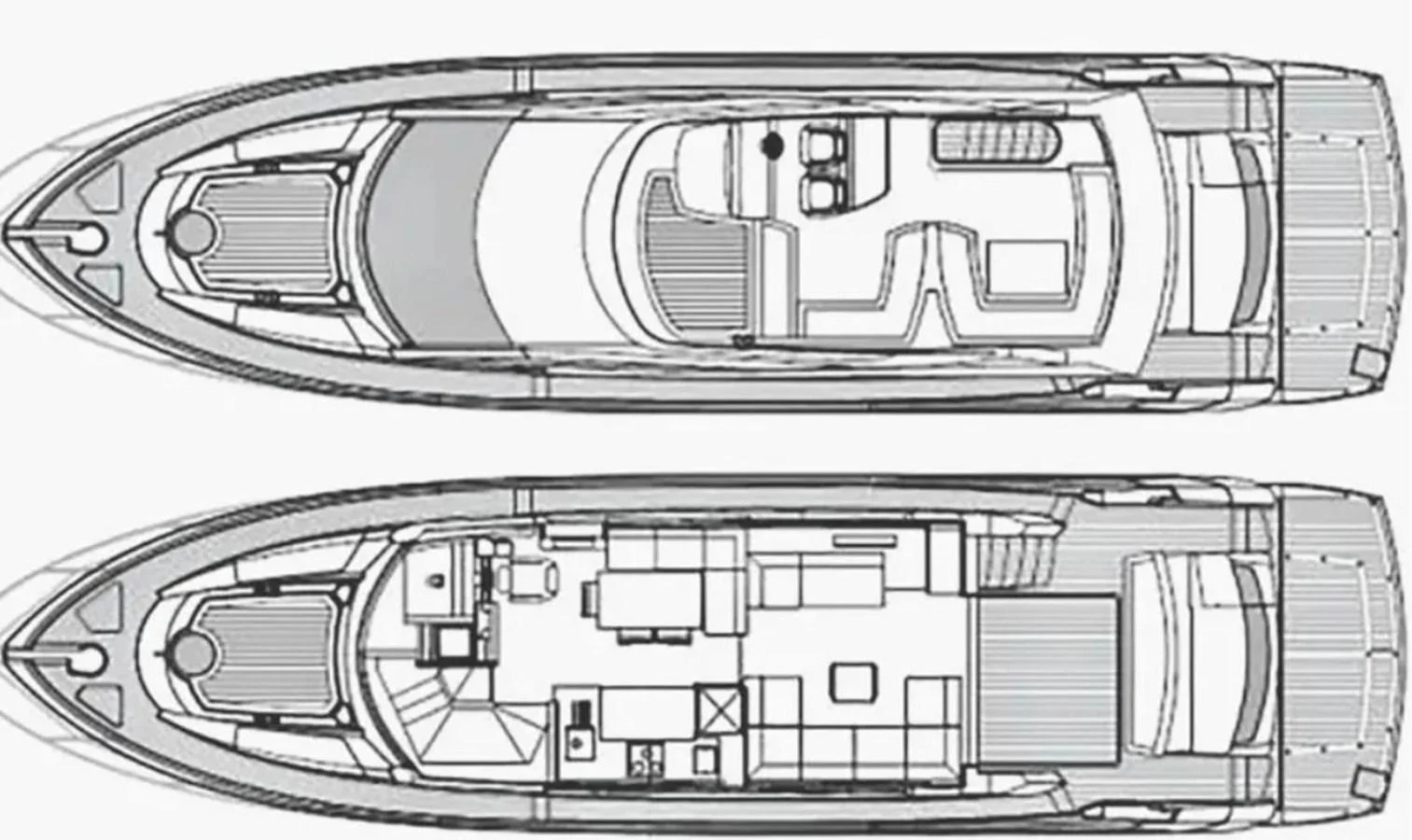 diagram, engineering drawing aboard 2 DRUNK Yacht for Sale