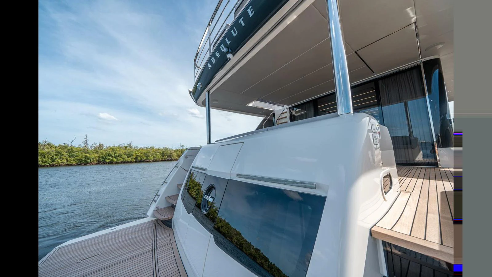 a boat on the water aboard OUR TRADE Yacht for Sale