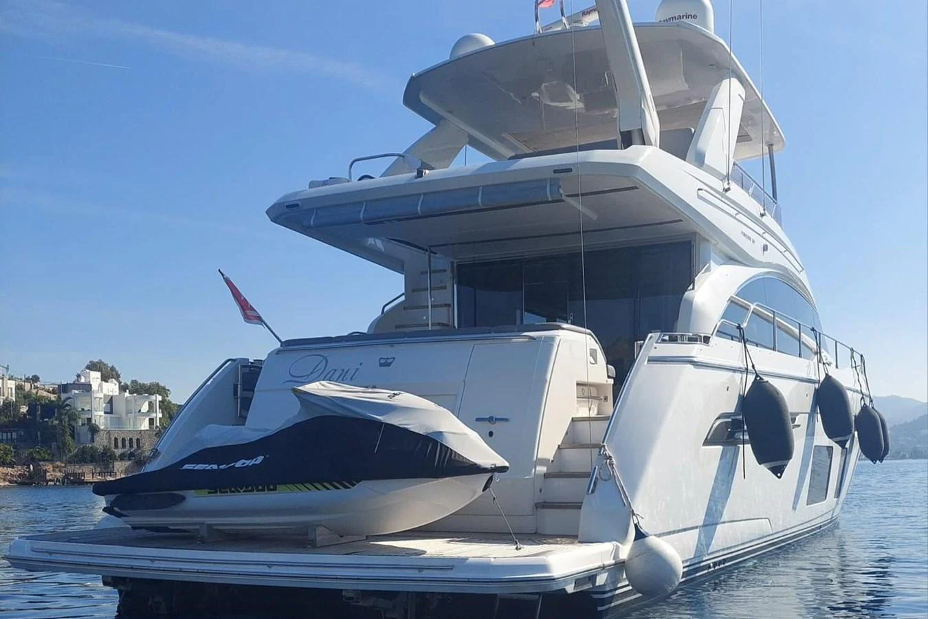 a boat on the water aboard DANI Yacht for Sale