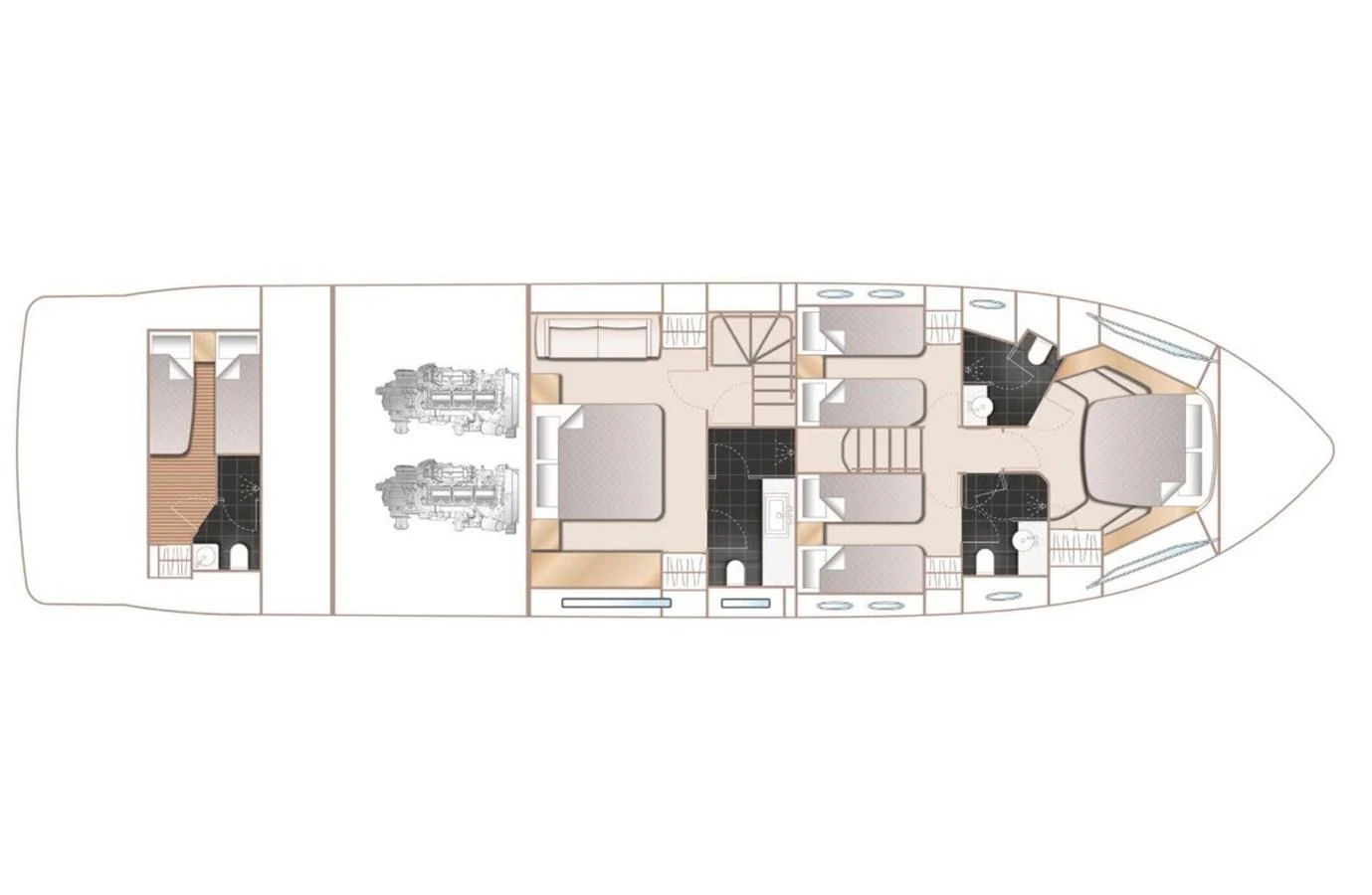 diagram aboard DANI Yacht for Sale
