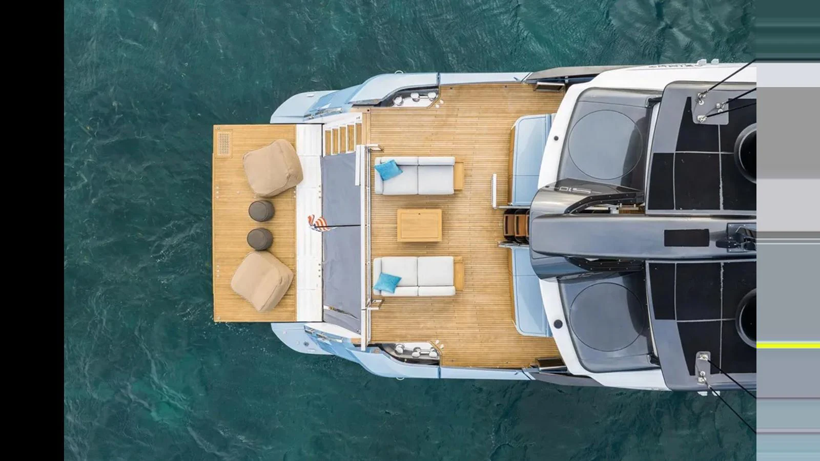 The aft deck offers a spacious and inviting area for relaxation and socializing, with comfortable seating and a beautiful view of the water. aboard 2022 AZIMUT S10 Yacht for Sale
