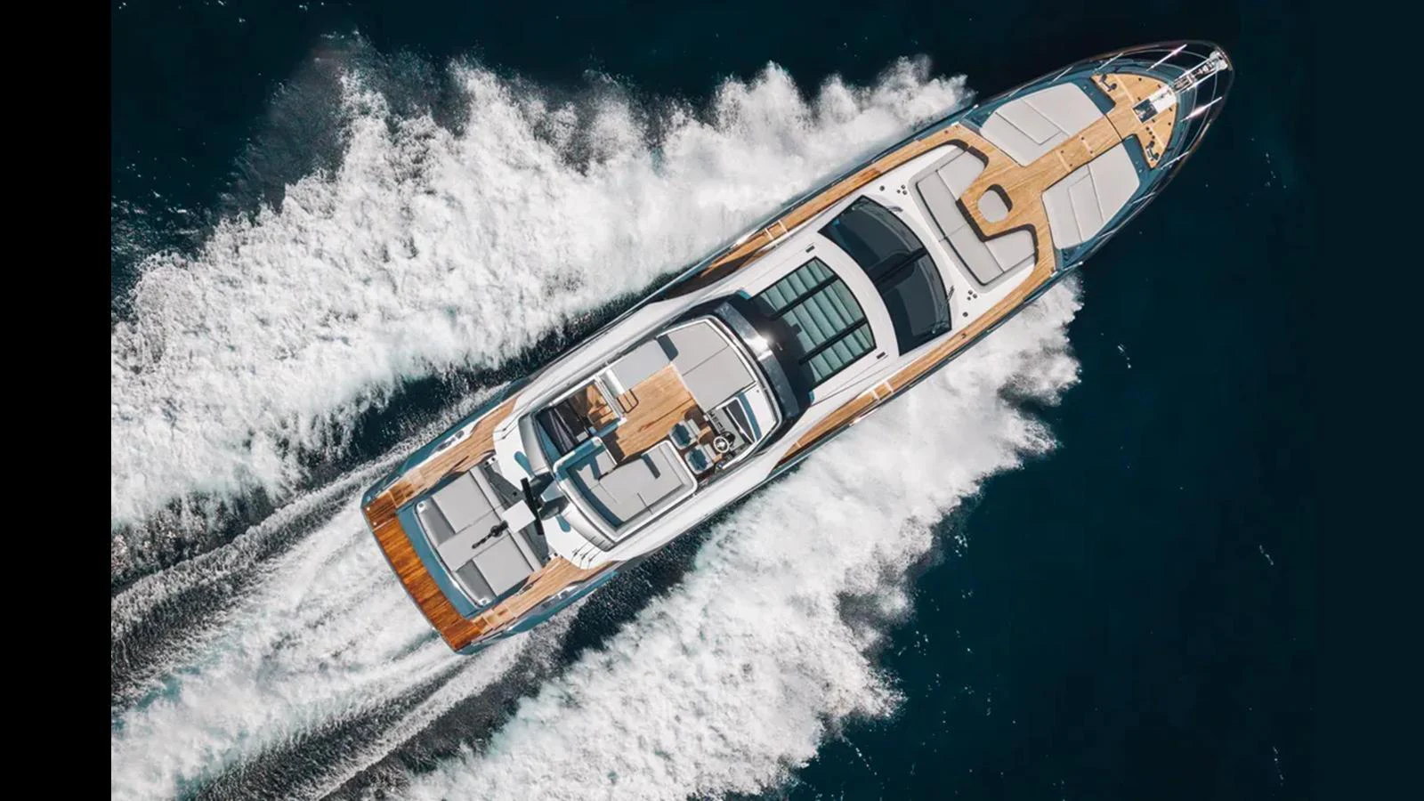 A sleek yacht cruises swiftly through the water, showcasing its modern design and spacious deck areas. aboard 2025 AZIMUT S8 Yacht for Sale