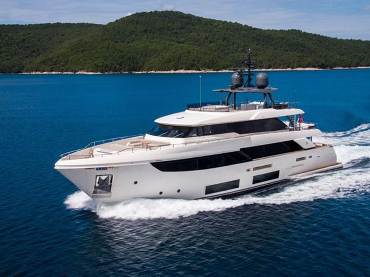 a boat on the water aboard SK Yacht for Sale
