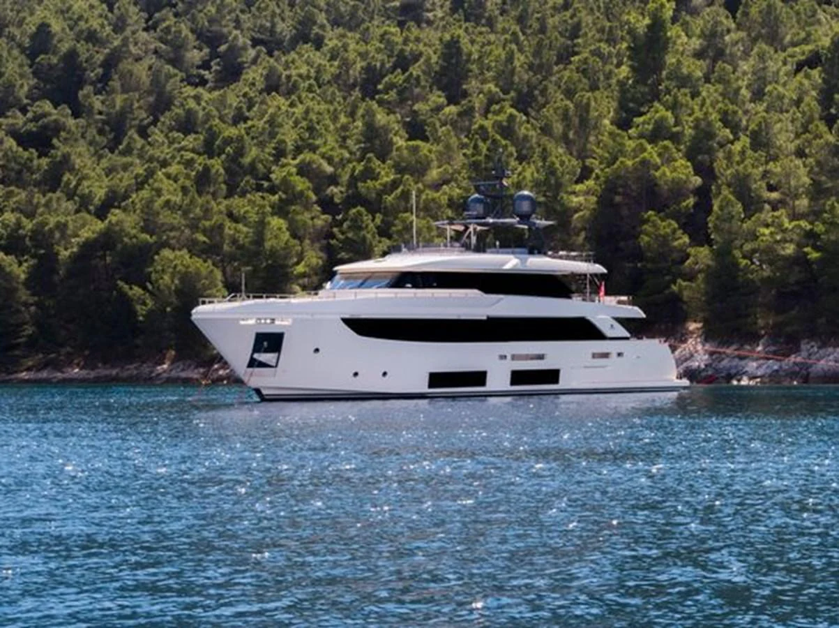 a boat on the water aboard SK Yacht for Sale