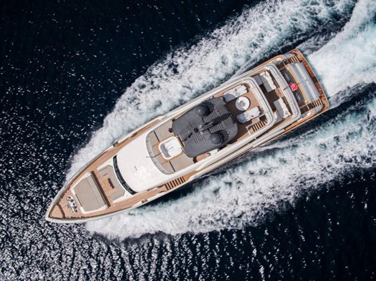 a satellite in space aboard SK Yacht for Sale