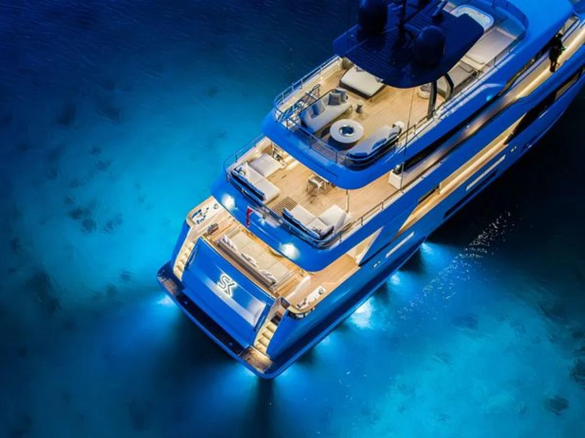 a ship in the water aboard SK Yacht for Sale