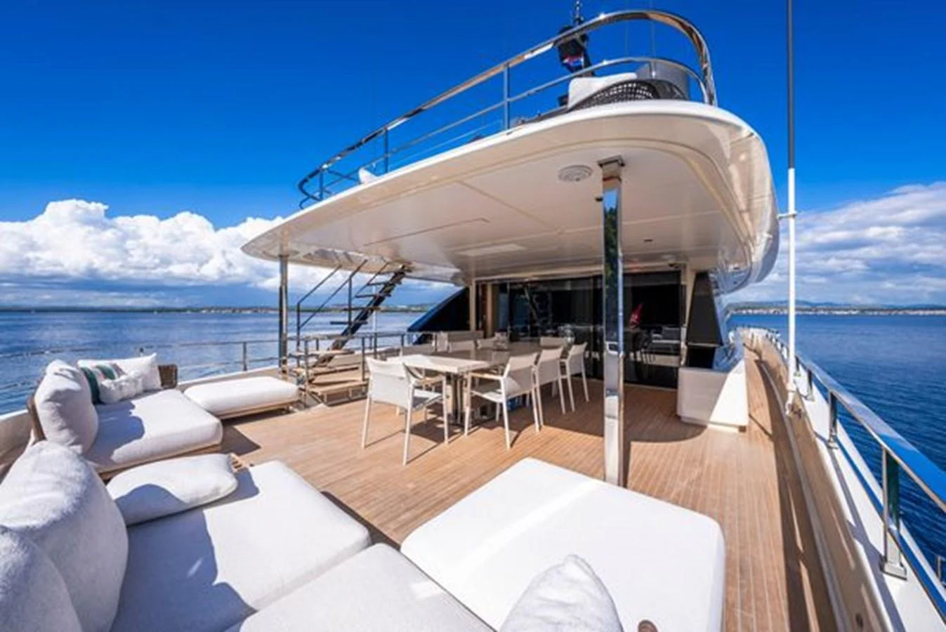 a boat on the water aboard SK Yacht for Sale