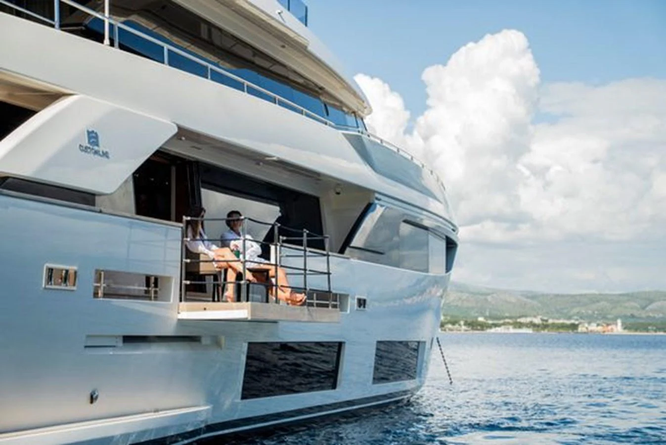 a boat on the water aboard SK Yacht for Sale