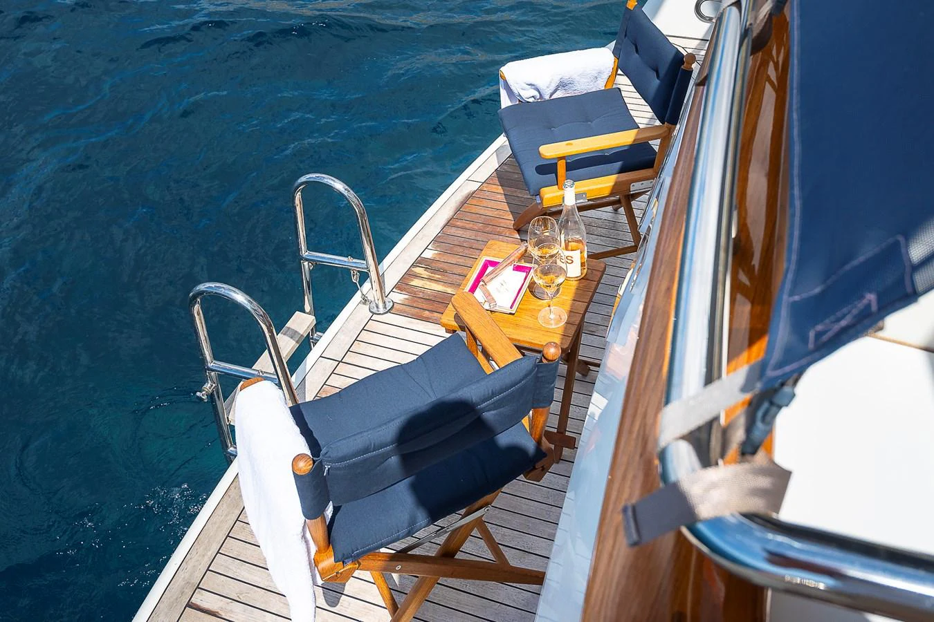 a boat on the water aboard AXEBT Yacht for Sale